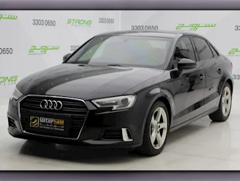 Audi  A3  2019  Automatic  87,000 Km  4 Cylinder  Front Wheel Drive (FWD)  Sedan  Black  With Warranty