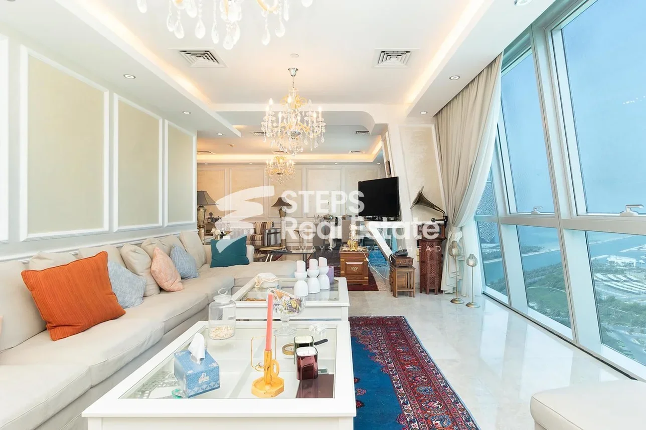 3 Bedrooms  Apartment  in Doha -  West Bay Lagoon  Fully Furnished