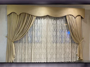 Curtains & Blinds Price Per Unit  Velvet  Beige  Qatar  Black Out  Solid color  3