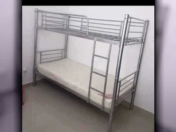 Beds - Double bunk  - Gray  - Mattress Included