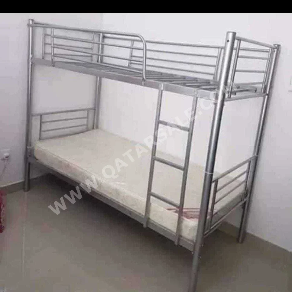 Beds - Double bunk  - Gray  - Mattress Included