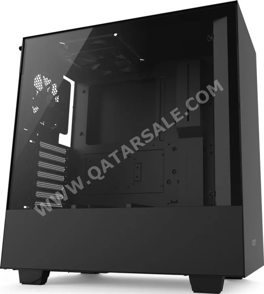 صناديق الكمبيوتر ان زيد اكس تي  زجاج صلب  4  يو  اس بي 3.2 الجيل ال 1 تايب-سي  NZXT H510  يأتي مع مراوح  كفن لمزود الطاقة \  أي تي اكس ميد تاور  أسود  اي تي اكس