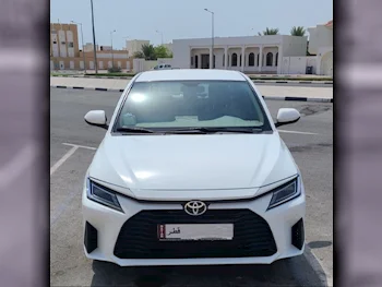 Toyota  Yaris  2024  Automatic  23,500 Km  4 Cylinder  Front Wheel Drive (FWD)  Sedan  White  With Warranty