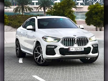 BMW  X-Series  X6  2020  Automatic  45,000 Km  6 Cylinder  Four Wheel Drive (4WD)  SUV  White  With Warranty