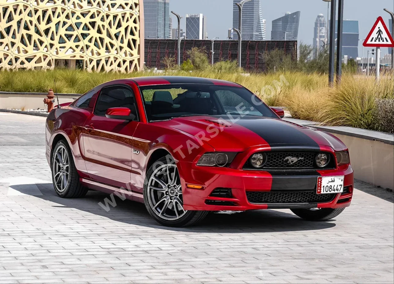 Ford  Mustang  GT  2014  Automatic  78,000 Km  8 Cylinder  Rear Wheel Drive (RWD)  Coupe / Sport  Red