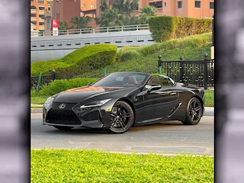 Lexus  LC  500  2024  Automatic  3,400 Km  6 Cylinder  Rear Wheel Drive (RWD)  Convertible  Black  With Warranty