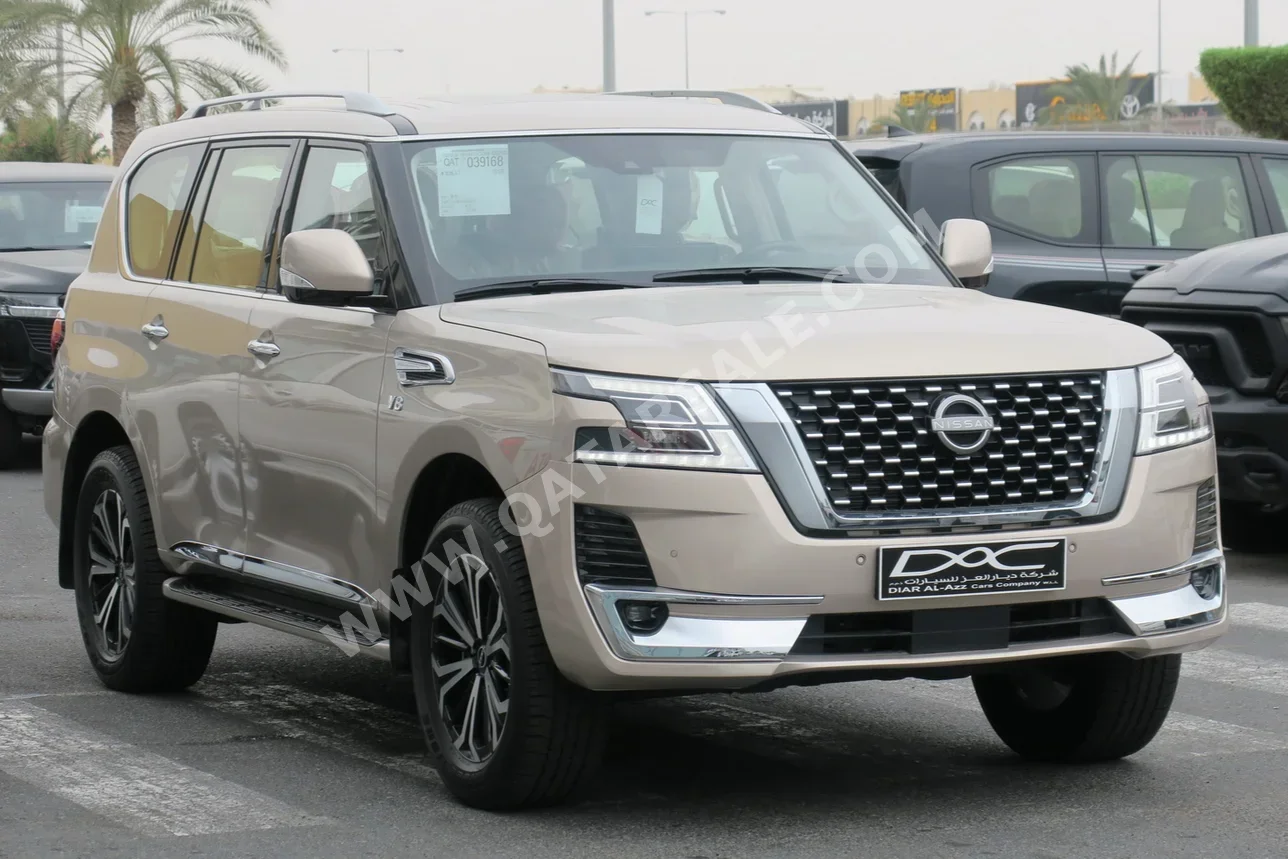 Nissan  Patrol  Titanium  2022  Automatic  39٬000 Km  6 Cylinder  Four Wheel Drive (4WD)  SUV  Gold  With Warranty