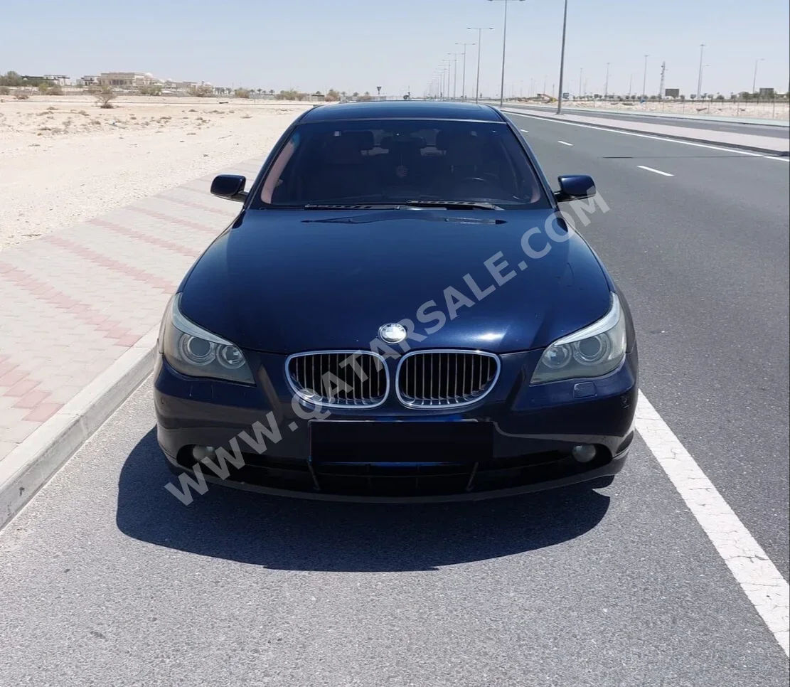 BMW  5-Series  530i  2007  Automatic  186٬000 Km  6 Cylinder  Rear Wheel Drive (RWD)  Sedan  Dark Blue