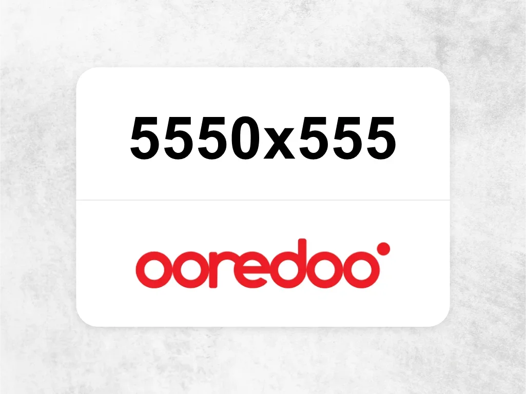 Ooredoo Mobile Phone  5550x555