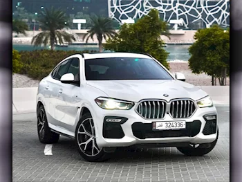 BMW  X-Series  X6  2020  Automatic  45,000 Km  8 Cylinder  Four Wheel Drive (4WD)  SUV  White  With Warranty