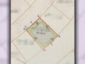 Lands For Sale in Lusail  - North Residential Villa  -Area Size 951 Square Meter