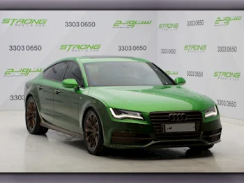  Audi  A7  3.0 S line  2012  Automatic  125,000 Km  6 Cylinder  All Wheel Drive (AWD)  Sedan  Green  With Warranty