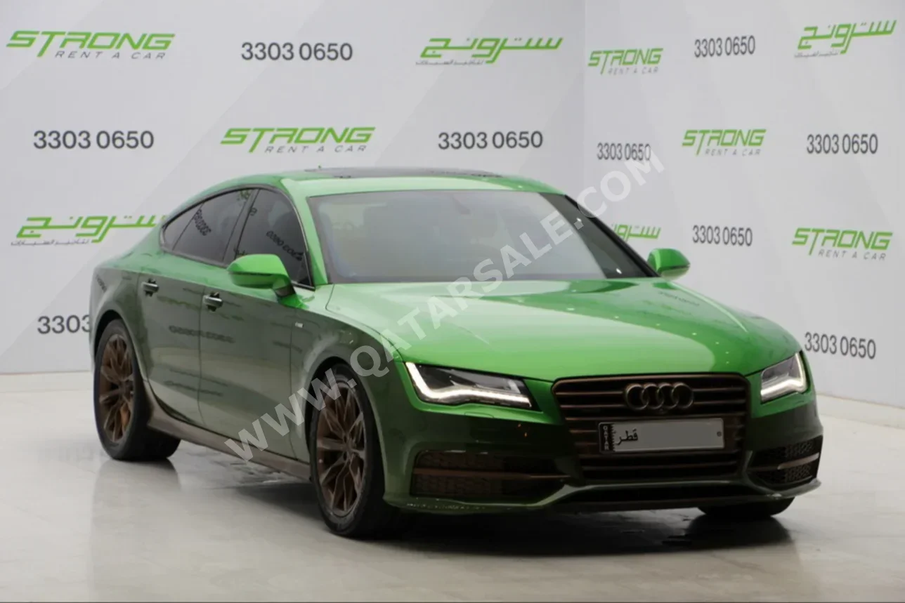  Audi  A7  3.0 S line  2012  Automatic  125,000 Km  6 Cylinder  All Wheel Drive (AWD)  Sedan  Green  With Warranty