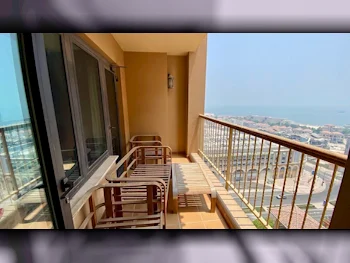 1 Bedrooms  Apartment  For Rent  in Doha -  The Pearl  Fully Furnished