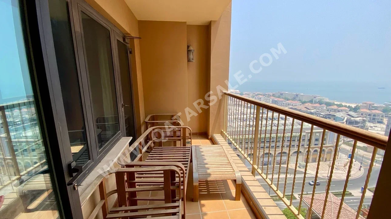 1 Bedrooms  Apartment  For Rent  in Doha -  The Pearl  Fully Furnished