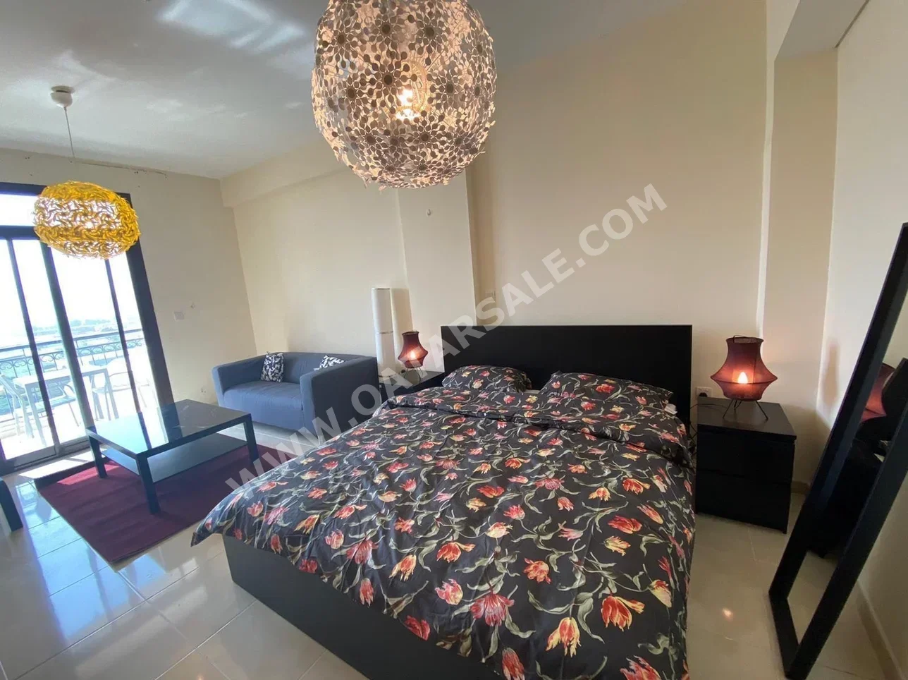 1 Bedrooms  Studio  For Rent  in Lusail -  Fox Hills  Fully Furnished