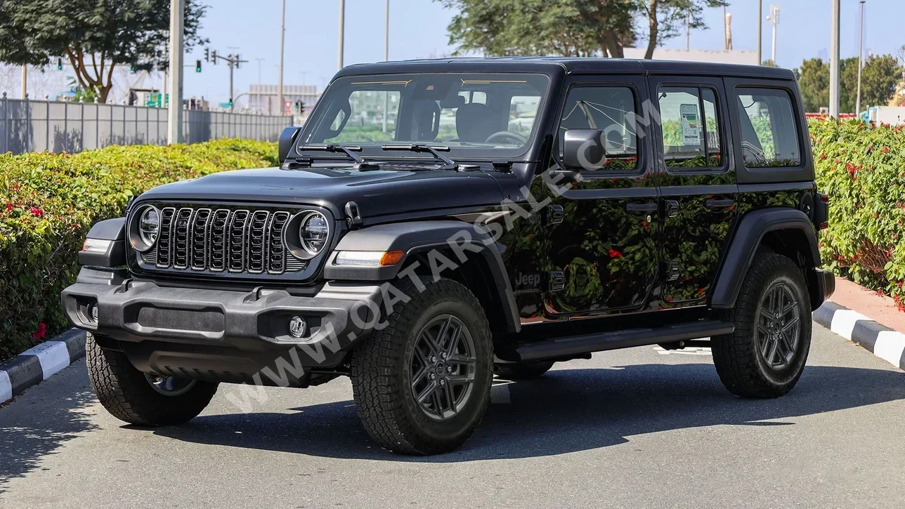 Jeep  Wrangler  Sport Plus  2024  Automatic  0 Km  4 Cylinder  Four Wheel Drive (4WD)  SUV  Black  With Warranty