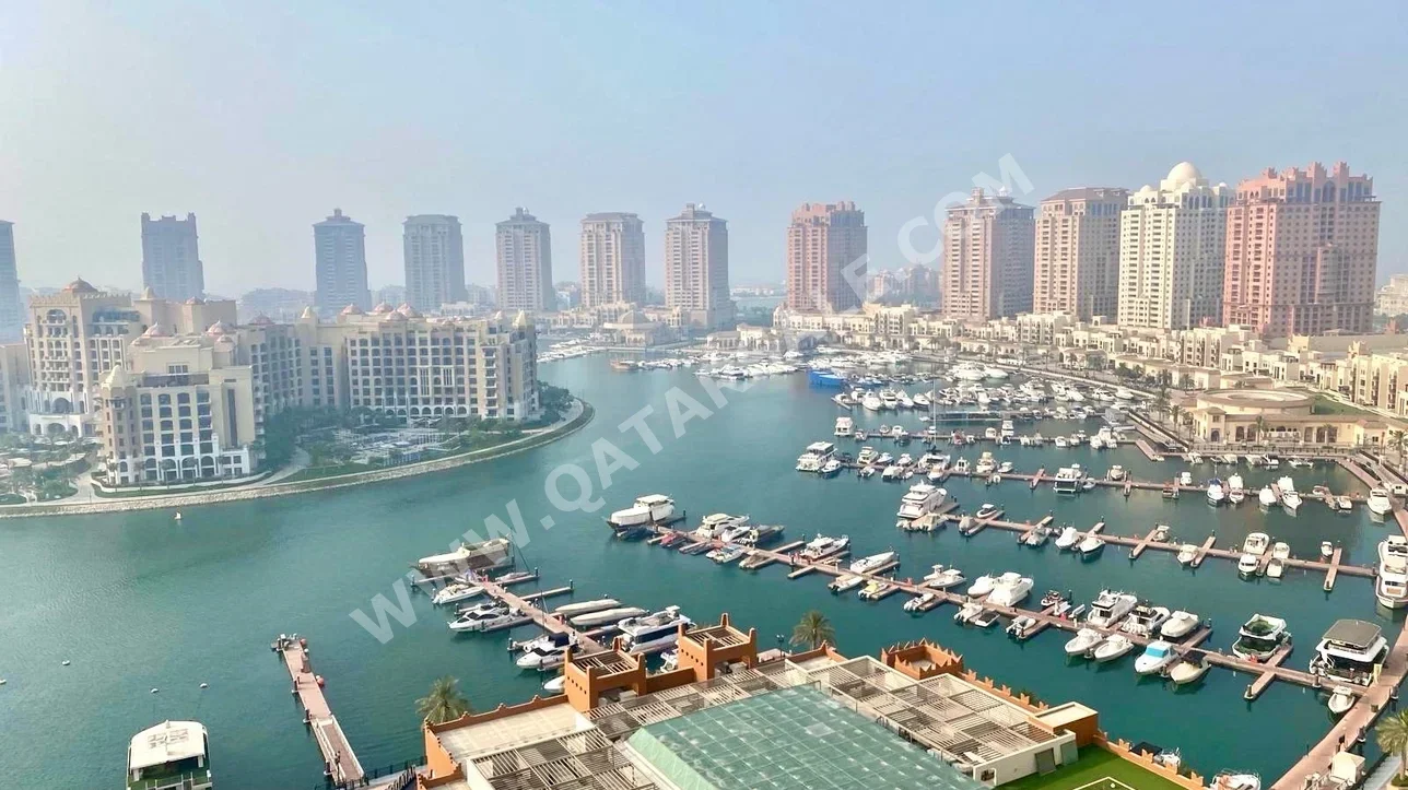 Studio  For Rent  in Doha -  The Pearl  Semi Furnished