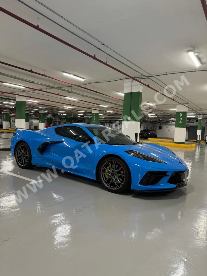 Chevrolet  Corvette  STINGRAY  2024  Automatic  18٬000 Km  8 Cylinder  Rear Wheel Drive (RWD)  Convertible  Blue  With Warranty