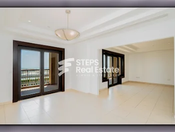 2 Bedrooms  Apartment  in Doha -  The Pearl  Semi Furnished