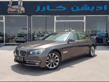 BMW  7-Series  730 Li  2014  Automatic  70,000 Km  6 Cylinder  Rear Wheel Drive (RWD)  Sedan  Brown