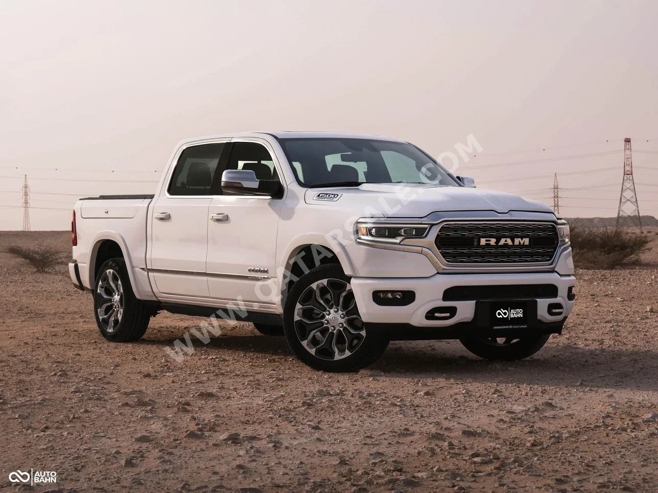 Dodge  Ram  Limited  2024  Automatic  1,400 Km  8 Cylinder  Four Wheel Drive (4WD)  Pick Up  White  With Warranty