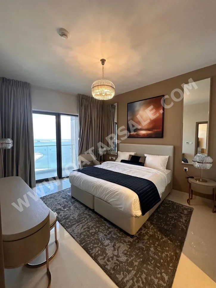 2 Bedrooms  Apartment  For Rent  in Lusail -  Waterfront Residential  Fully Furnished