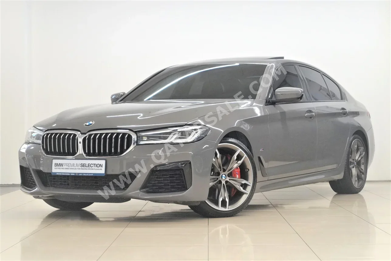 BMW  5-Series  540i  2020  Automatic  61,000 Km  6 Cylinder  Rear Wheel Drive (RWD)  Sedan  Gray  With Warranty