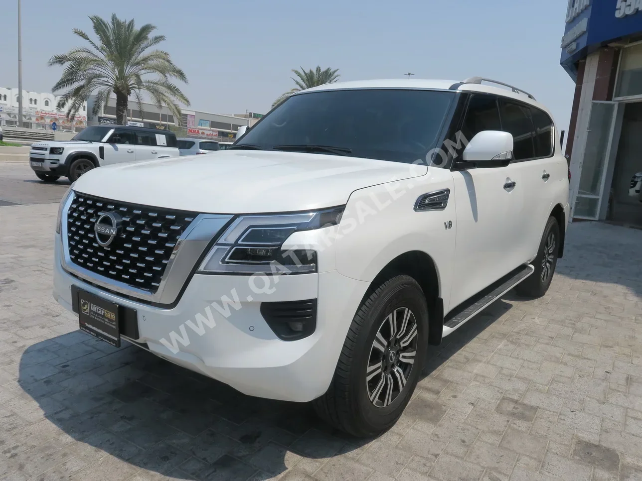 Nissan  Patrol  LE  2024  Automatic  17,000 Km  8 Cylinder  Four Wheel Drive (4WD)  SUV  White  With Warranty