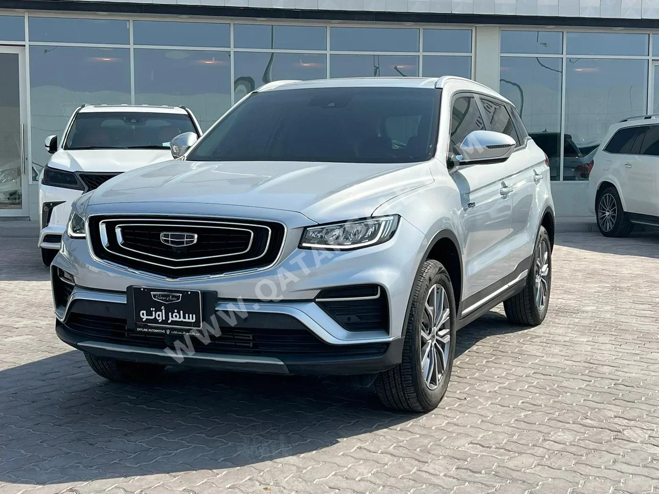 Geely  Azkarra  2022  Automatic  12٬000 Km  3 Cylinder  Front Wheel Drive (FWD)  SUV  Silver  With Warranty