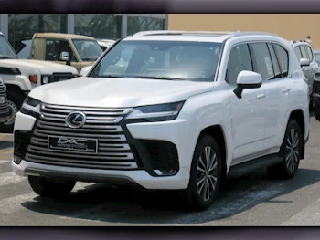 Lexus  LX  600 Luxury  2024  Automatic  9,000 Km  6 Cylinder  Four Wheel Drive (4WD)  SUV  White  With Warranty