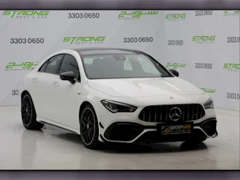 Mercedes-Benz  CLA  45 S AMG  2020  Automatic  13,500 Km  4 Cylinder  Rear Wheel Drive (RWD)  Sedan  White