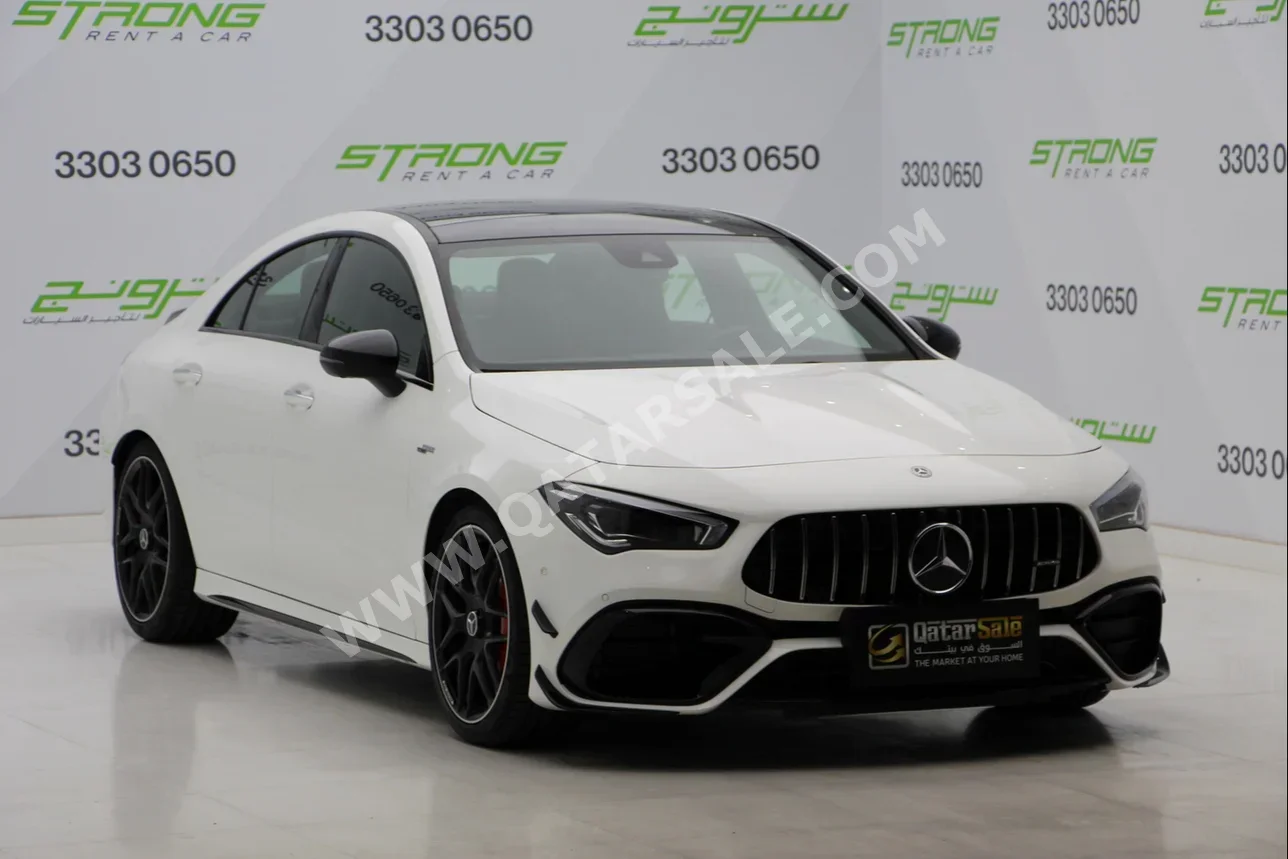 Mercedes-Benz  CLA  45 S AMG  2020  Automatic  13,500 Km  4 Cylinder  Rear Wheel Drive (RWD)  Sedan  White