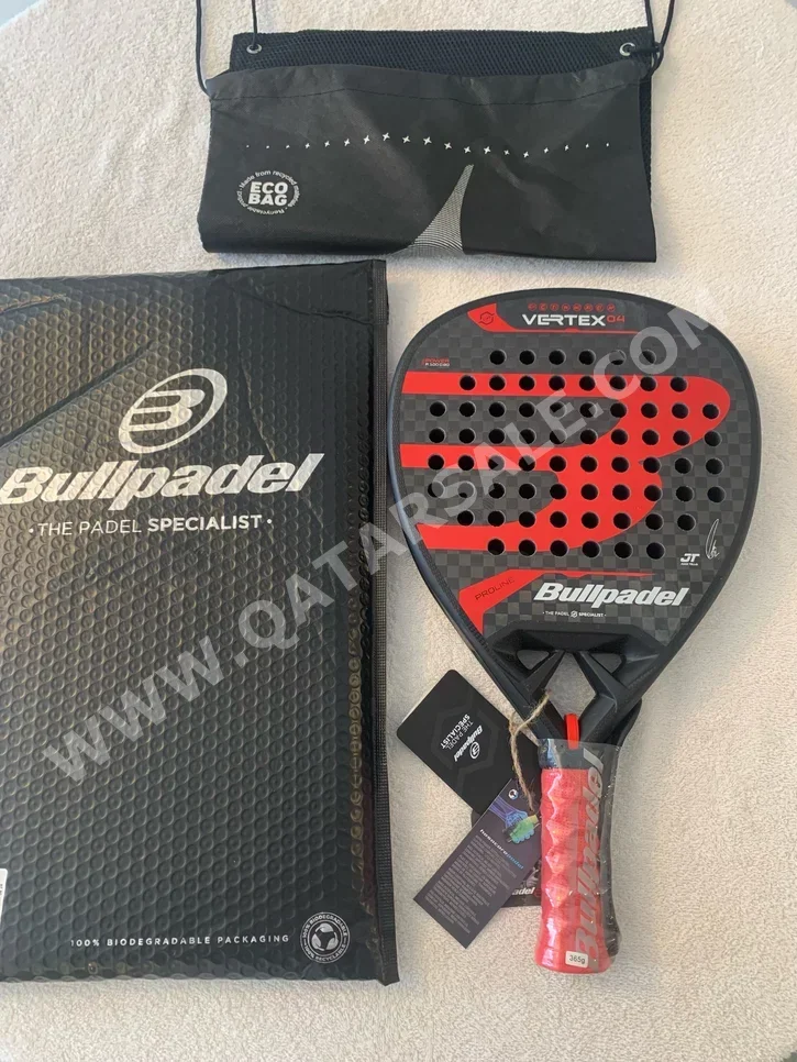 Tennis/Paddle Rackets Red - Black  For Adults  Racket Bag Included  For Advanced