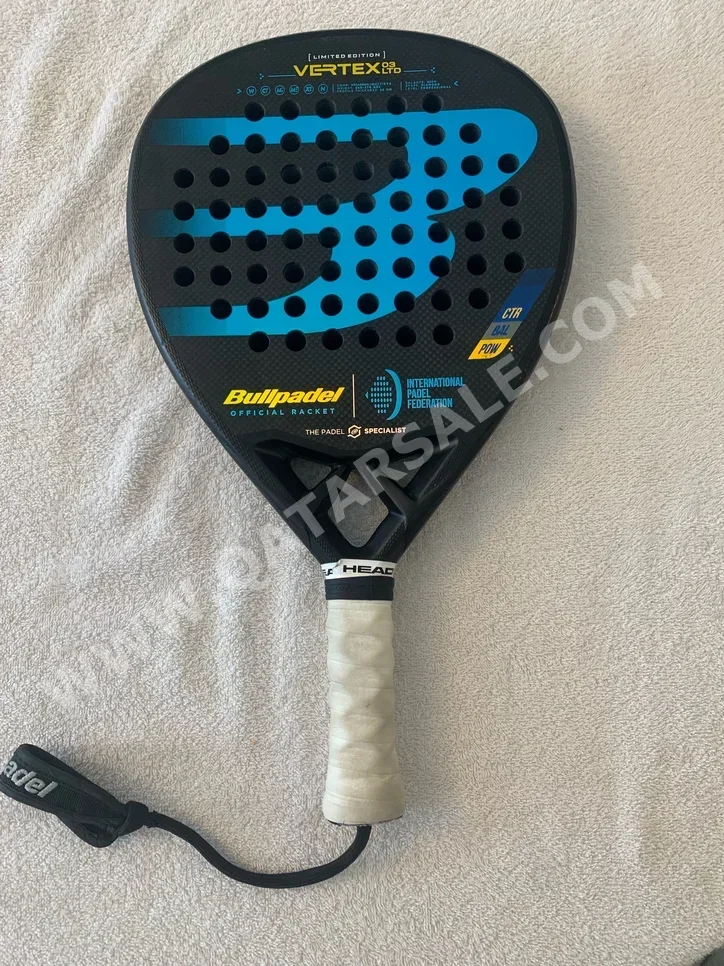 Tennis/Paddle Rackets Blue - Black  For Adults  For Advanced