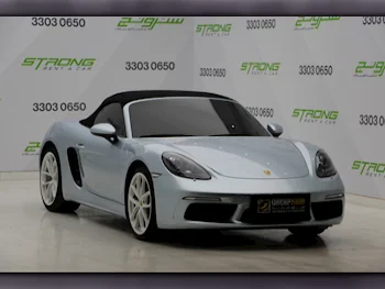 Porsche  Boxster  718  2024  Automatic  8,214 Km  4 Cylinder  Rear Wheel Drive (RWD)  Convertible  Sky Blue  With Warranty