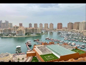 1 Bedrooms  Studio  For Rent  in Doha -  The Pearl  Semi Furnished