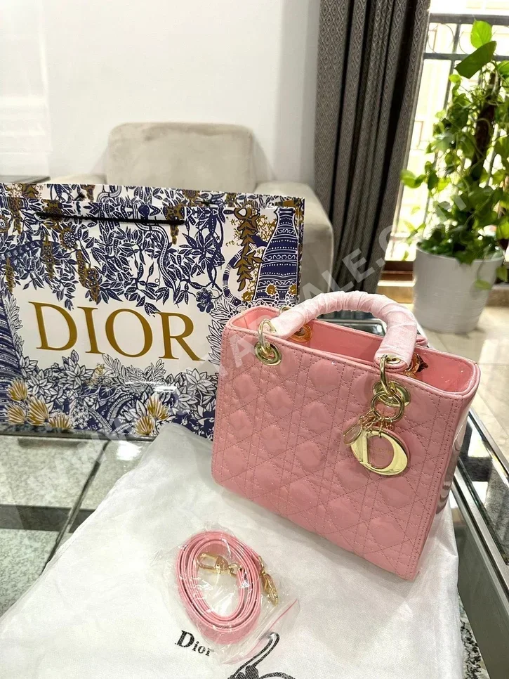 Bags  - Dior  - Pink  - Genuine Leather  - For Women