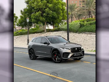 Jaguar  F-Pace  SVR  2024  Automatic  8٬900 Km  8 Cylinder  Four Wheel Drive (4WD)  SUV  Gray  With Warranty