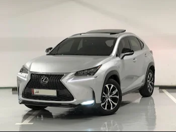  Lexus  NX  200t F Sport  2015  Automatic  113,000 Km  4 Cylinder  All Wheel Drive (AWD)  SUV  Silver  With Warranty