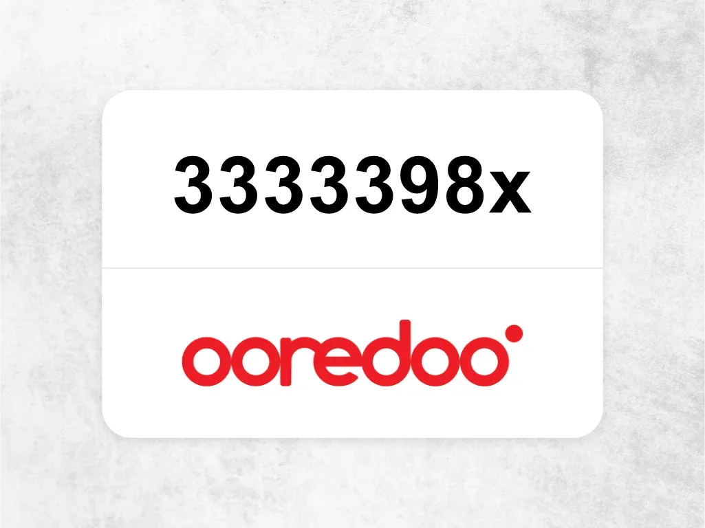 Ooredoo Mobile Phone  3333398x