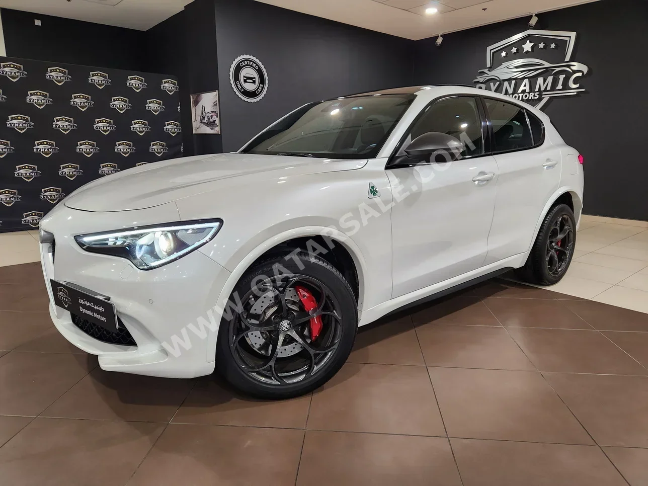 Alfa Romeo  Stelvio  Quadrifoglio  2018  Automatic  10,000 Km  6 Cylinder  All Wheel Drive (AWD)  SUV  White