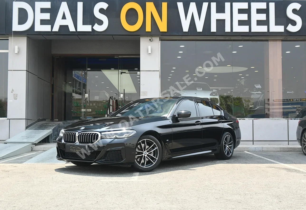 BMW  5-Series  520i M  2021  Automatic  78,000 Km  4 Cylinder  Rear Wheel Drive (RWD)  Sedan  Black