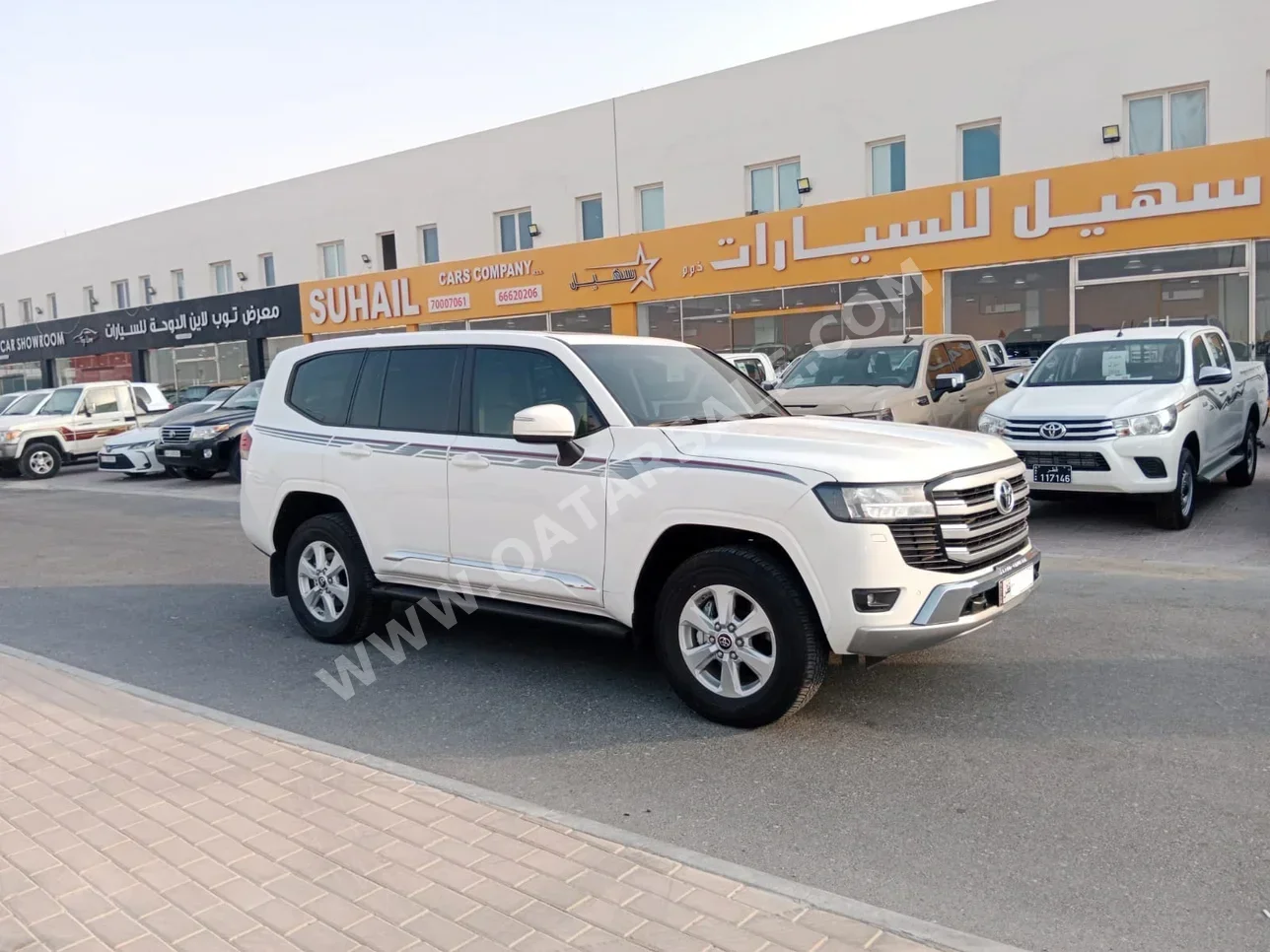 Toyota  Land Cruiser  GXR Twin Turbo  2023  Automatic  13,000 Km  6 Cylinder  Four Wheel Drive (4WD)  SUV  White  With Warranty