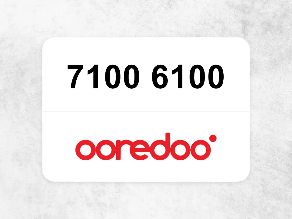 Ooredoo Mobile Phone  7100 6100