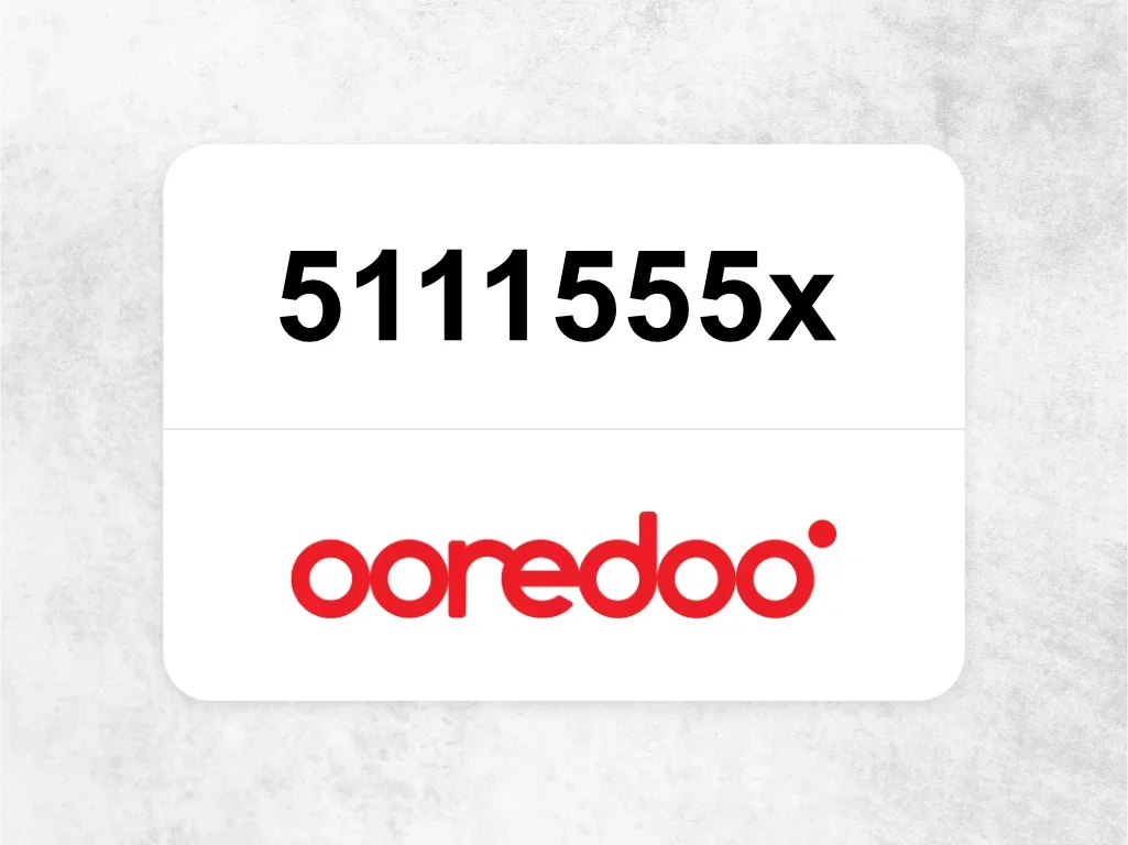 Ooredoo Mobile Phone  5111555x