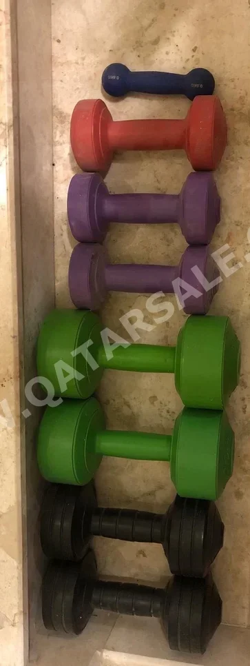 Weights - Fixed  Dumbbells  - Round  - Green