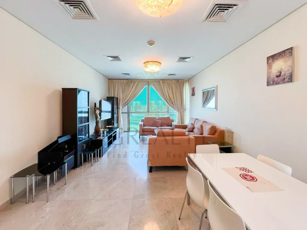 2 Bedrooms  Apartment  For Rent  in Doha -  West Bay Lagoon  Fully Furnished