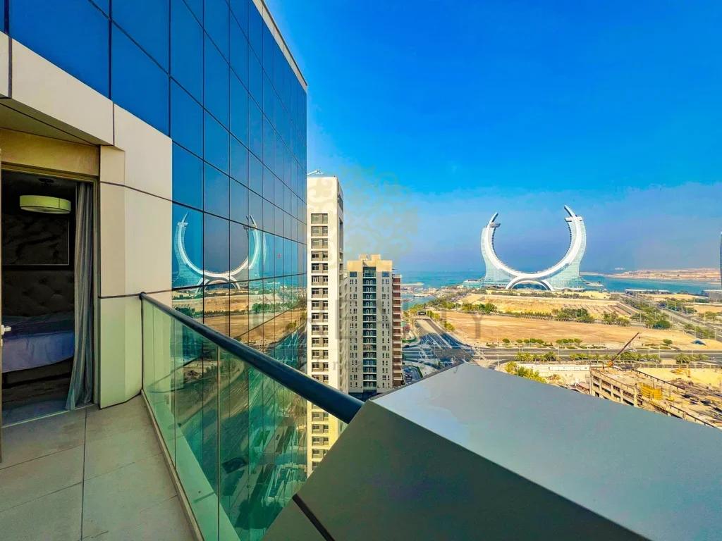 2 Bedrooms  Apartment  For Rent  in Lusail -  Marina District  Fully Furnished