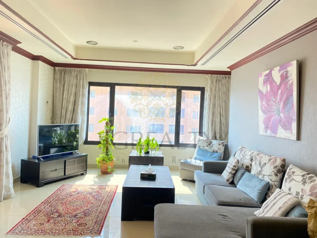 1 Bedrooms  Apartment  For Rent  in Doha -  The Pearl  Fully Furnished